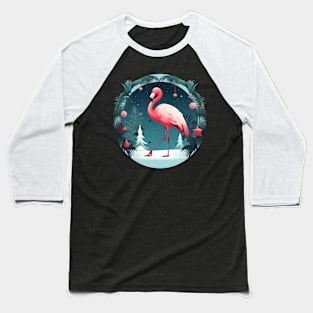 Flamingo Flock Sunset, Love Flamingos Baseball T-Shirt